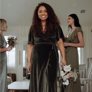 Baltic Born Meghan Dress in the color Deep Green, new with tags